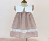 فستان صيفي مستورد ياقه مربعة